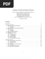 Modeling of Electromechanical Systems