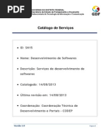 Catalogo de Servicos Desenvolvimento Sfw