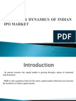 Behaviour Dynamics of Indian Ipo Market
