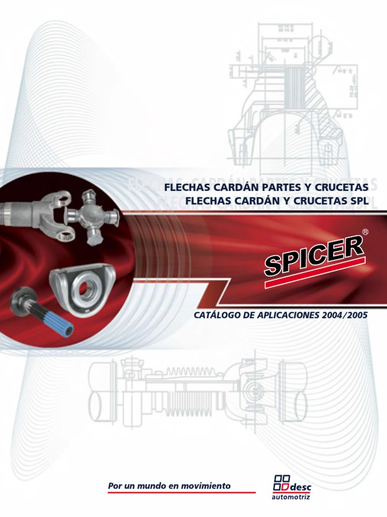 Flechas Cardan Partes y Crucetas | PDF | Camión | Tracción en las cuatro  ruedas