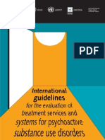 OMS - (2000) International Guidelines For The Evaluation of Treatment Services and Systems For Psychoactive Substance Use Disorders