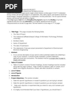 FInal Year Major Project Proposal Format