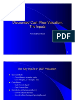 DCF Valuation Inputs