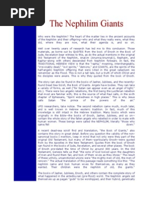 The Nephillim Giants Nephilim Levantine Mythology