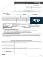 Investment Application Form