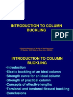 Introduction To Column Buckling: ©teaching Resource in Design of Steel Structures