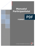 (PMS Formator) Manualul Participantului