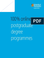 100 % Online: Postgraduate Degree Programmes