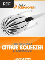 How to Model a Citrus Squeezer in SolidWorks