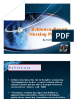 Evidance Based Nursing Practice