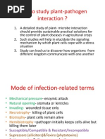 Download Plant -Pathogen Interaction  Disease Developmentppt-2003 by lordniklaus SN194020106 doc pdf
