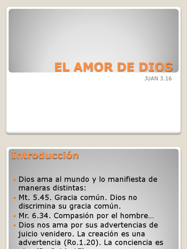 El Amor Eterno de Dios | Descargar gratis PDF | Amor | Salvación