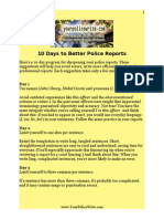 10 Days To Better Police Reports