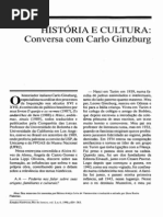 História e Cultura - Entrevista Com Carlo Ginzburg