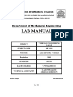 Thermal Lab Manual