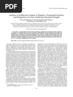 Analysis of Isoflavone Content in Tempeh, A Fermented Soybean, and Preparation of A New Isoflavone-Enriched Tempeh