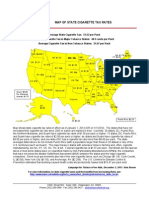 Map of State Cigarette Tax Rates