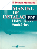 Manual de Instalações Hidráulicas e Sanitárias - Macintyre