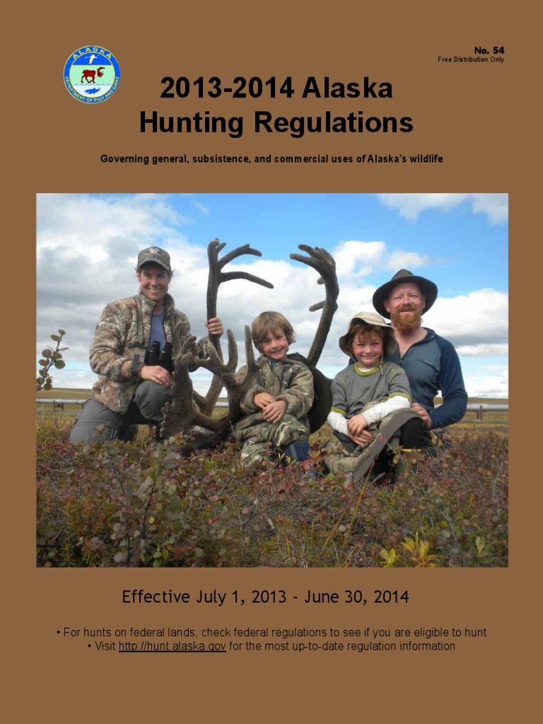 2013 2014 Alaska Hunting Regulations PDF Hunting Alaska