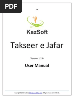 Takseer 2013 Manual