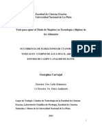 Ocurrencia de Floraciones de Cyanobacterias Toxicas en Cuerpos de Agua Dulce. Argentina - TESIS