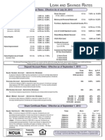 OAN AND Avings Ates: Loan Rates - Effective As of July 24, 2013