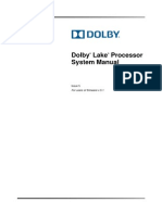 Dolby Lake Processor System Manual