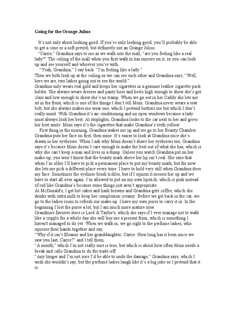 Going For The Orange Julius PDF Beverages Business