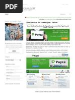 Como Verificar Sua Conta Payza - Tutorial