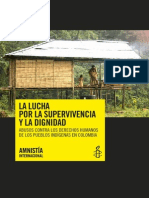 Amnistía Internacional La - Lucha.de - Los.pueblos - Indigenas.colombianos - Por.la - Dignidad PDF