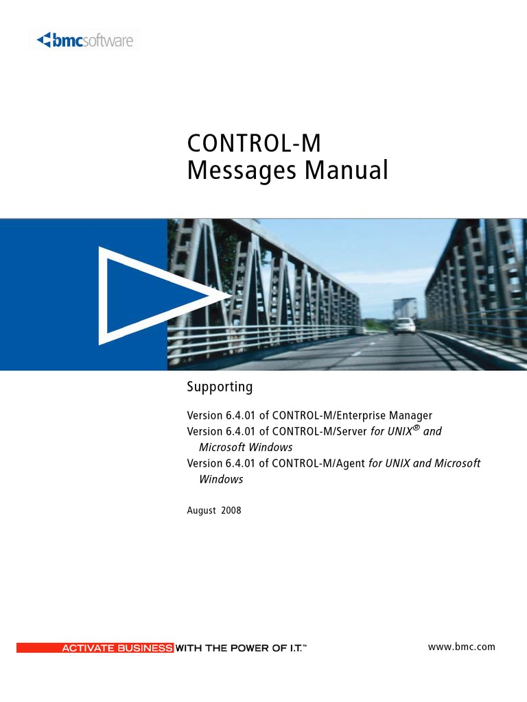 CONTROL M Supporting | PDF | Server (Computing) | Trademark