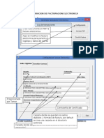 Configuracion de Facturacion Electronica