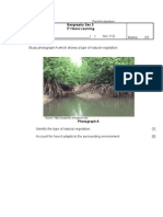 Name: - Sec 3 Q Marks: /25 Study Photograph A Which Shows A Type of Natural Vegetation