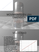 Movimiento en Una Dimension