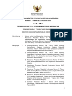 Permenkes 1144-2010 Organisasi Tata Kerja Kemkes
