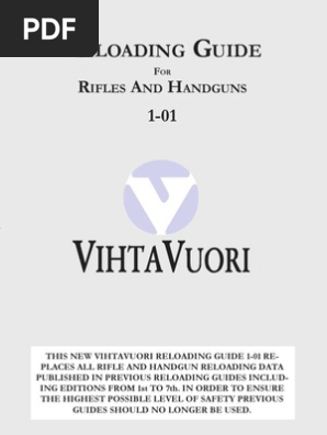 Vihtavuori Reloading Data 2025 | PDF | Cartridge (Firearms