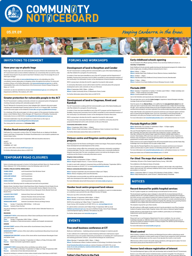Community Noticeboard | PDF | Hospital