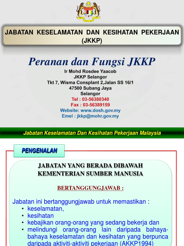 Peranan Dan Fungsi Jkkp Pdf