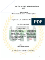 Anteproyecto - 'Transmision de Audio Por Fibra Optica' - SIN Presupuesto