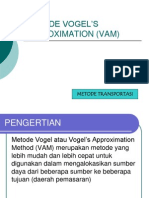 Download Modul OR - METODE VOGELS APPROXIMATION VAM by Mardian SN194166465 doc pdf