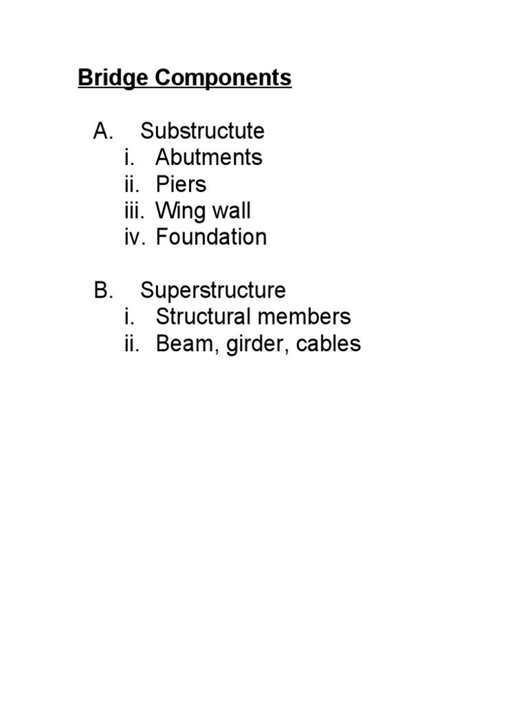 Superstructure Components of Bridges | PDF
