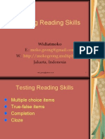 Testing Reading