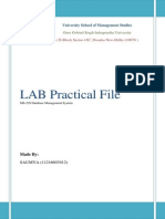 Database Management System Lab Practical File