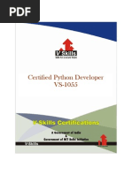 Python Developer Certification