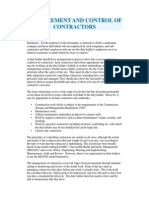 Contractor Procurement Document