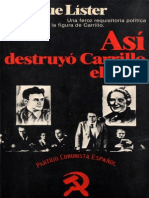 Asi Destruyo Carrillo El PCE - Enrique Lister