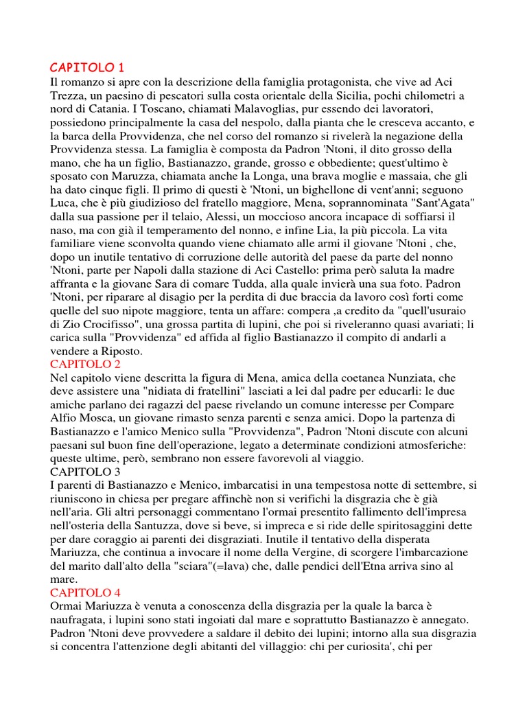 Chi Ha Scritto Il Racconto I Malavoglia