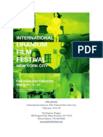 New York City Uranium Film Festival 2014 Program February 14 - 18