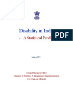 Disability in India - Statistical Profile 2011 March MOSPI