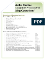 Banking Detailed Course Outline